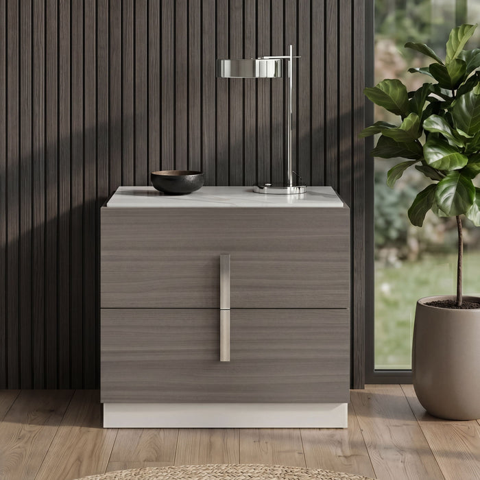 Altima - 2 Drawer Nightstand - Gray