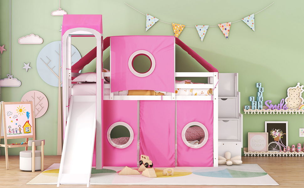 Loft Bed With Tent And Tower
