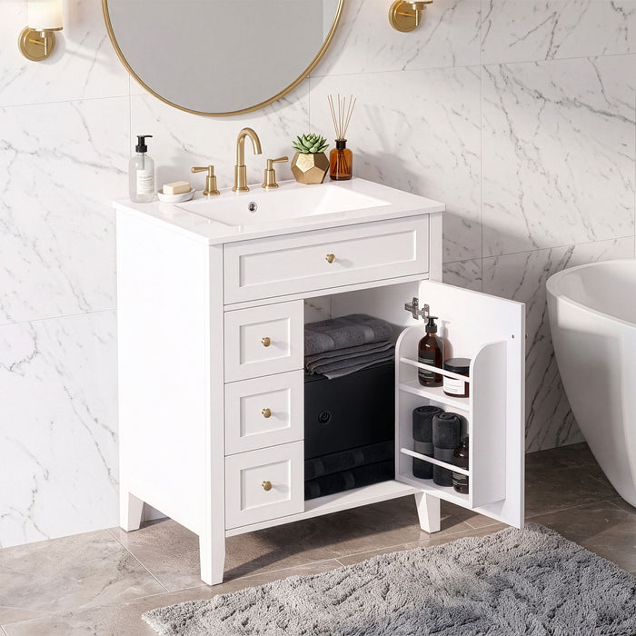 Modern Black Bathroom Vanity With Sink