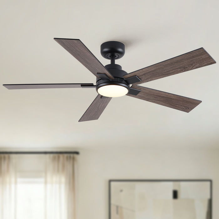 Reversible Motor Integrated LED Dimmable Ceiling Fan With Light