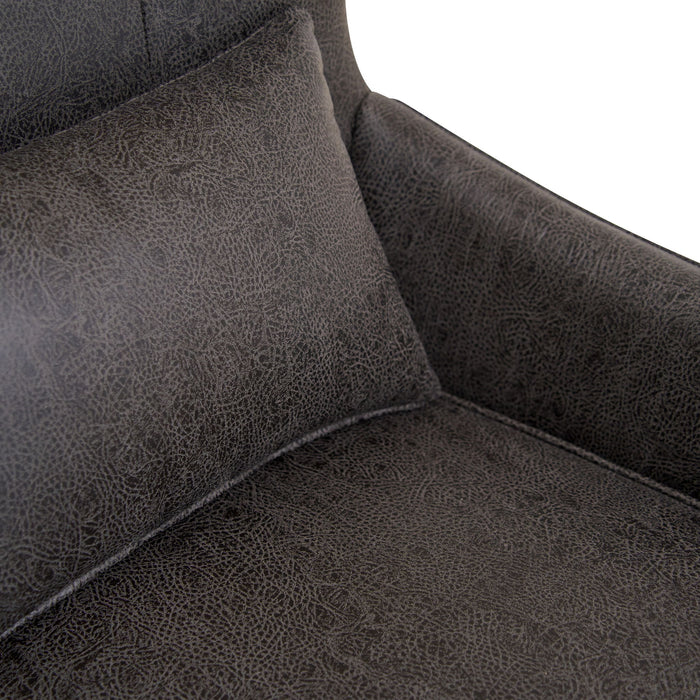 Leisure Chair With Curved Backrest