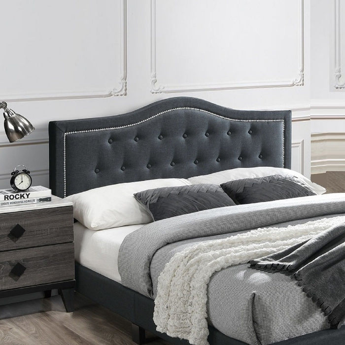 European Style Bed, Button Tufted Headboard