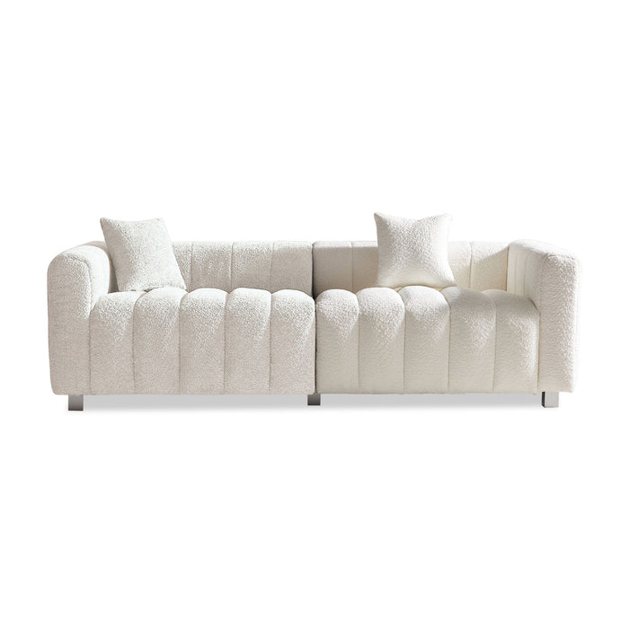 Modern 3 Seater Sofa With 2 Pillows