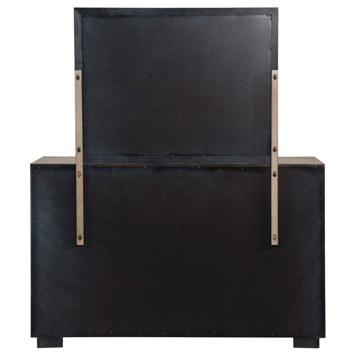 Gibbons - 6 Drawer Dresser And Mirror Set - Brown
