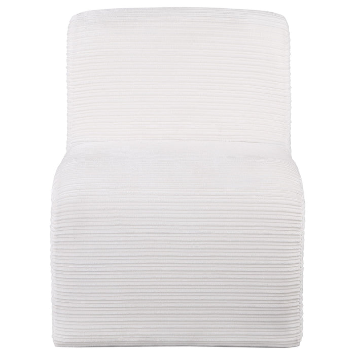 Winne - Curved Armless Accent Chair