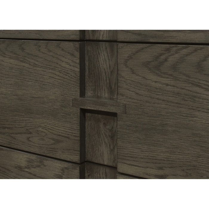 Glenmoor - 3 Drawer Server With 2 Cabinets - Dark Gray