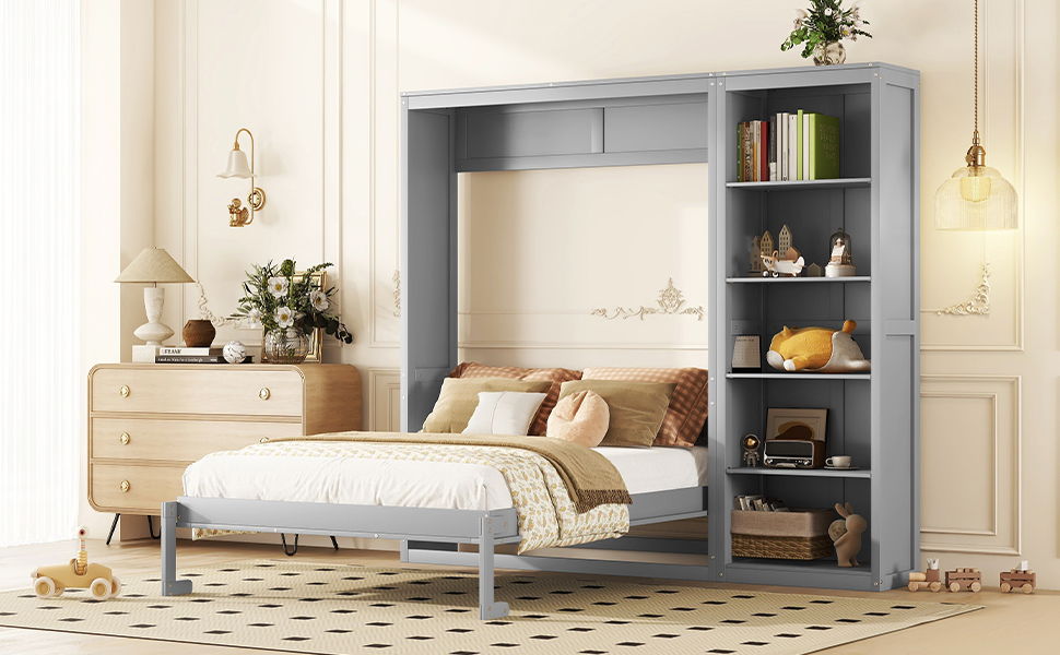 Murphy Wall Bed With Shelves