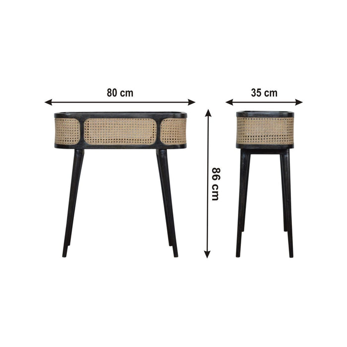 Larissa - Tray Table - Beige / Black