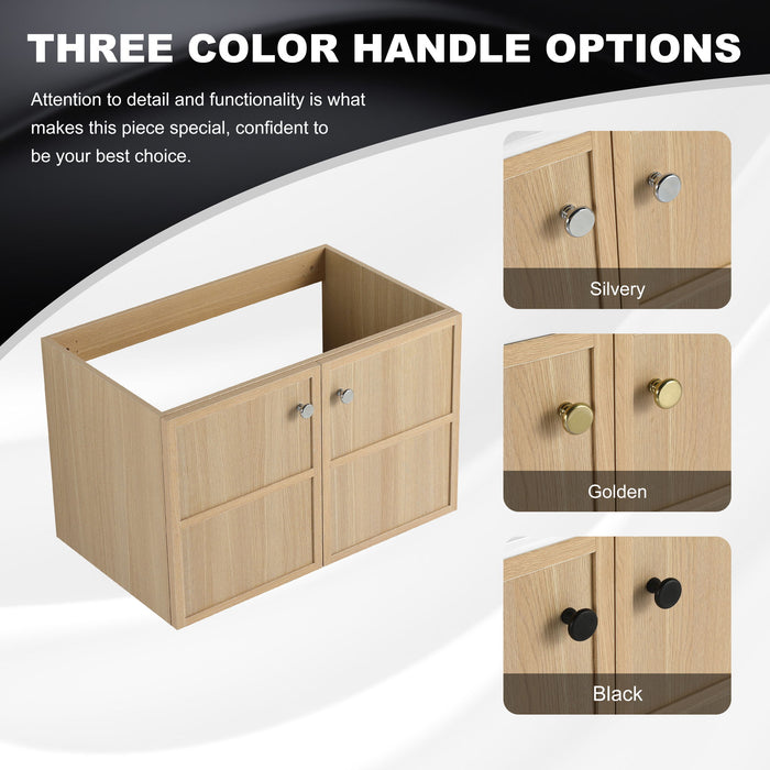 Modern Wall Mounted Bathroom Vanity With Soft Closing Doors