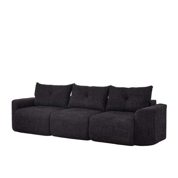 3 Seater With Thickened Armrests Sofa For Living Room