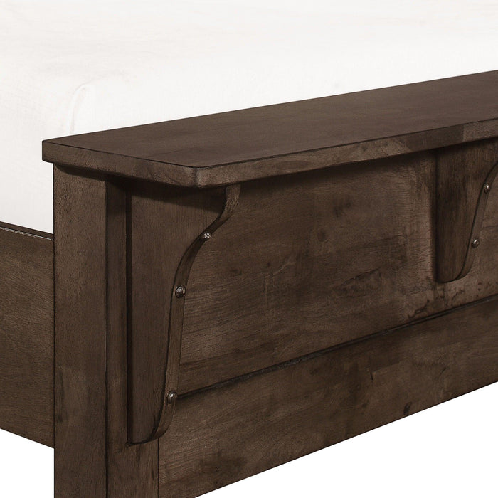 Ashton Hills - Queen Bed - Ash Brown