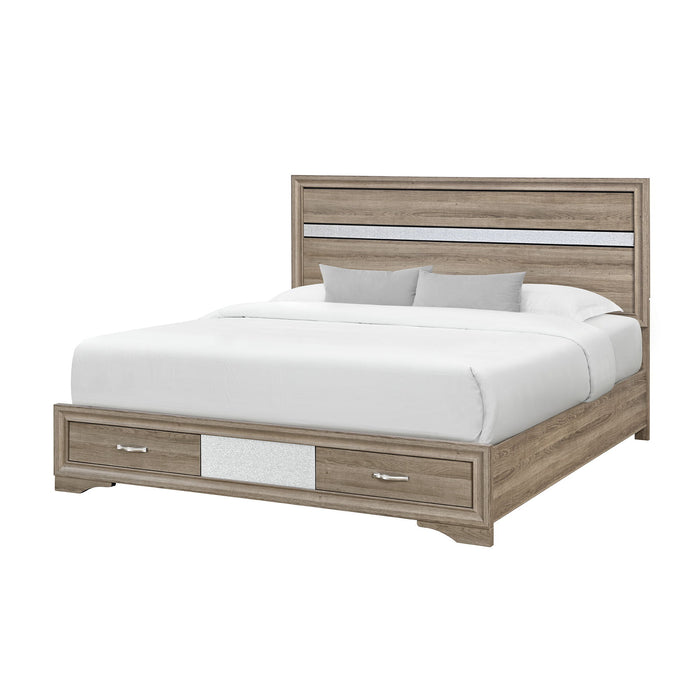 Ryder - Bed With Panel Headboard, 2 Drawer Footboard