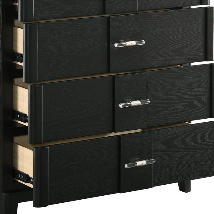 Opel - 5 Drawer Chest - Black