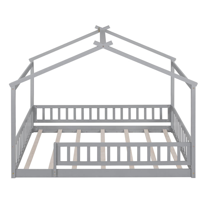 Bed House Bed Frame With Fence