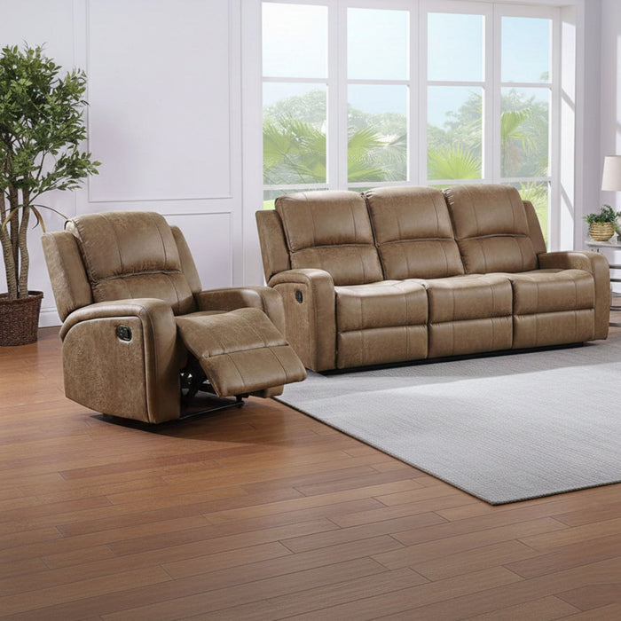 Modern Living Room Set With Square Armrest, Cushion Backrest