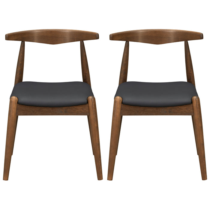 Dining Chairs With Ergonomic Backrest (Set of 2)