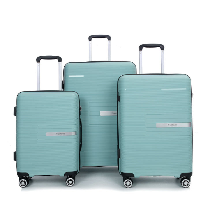 Hardshell Suitcase Double Spinner Wheels Luggage Sets, Lightweight With Tsa Lock, 3 Piece Set