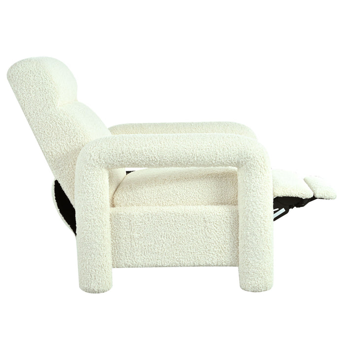 Push Back Recliner Armchair Upholstered Recliner Chair Single Sofa With Adjustable Backrest