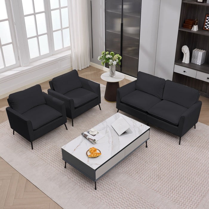 Upholstered Loveseat, For Living Room