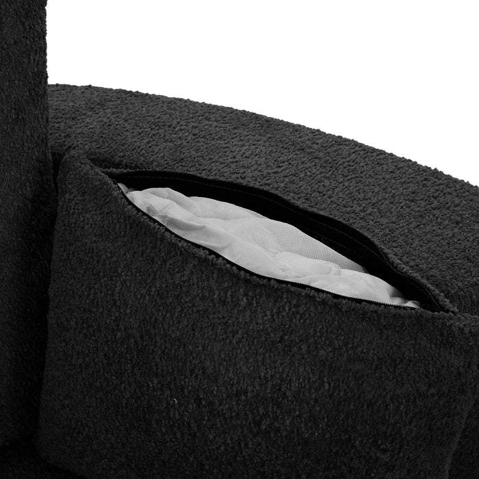 360° Swivel Chair Accent Barrel Chair With Removable Pillows