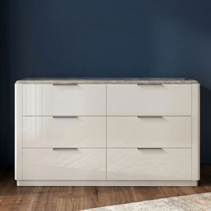 Jazz - 6 Drawer Dresser (Mirror Not Included) - White