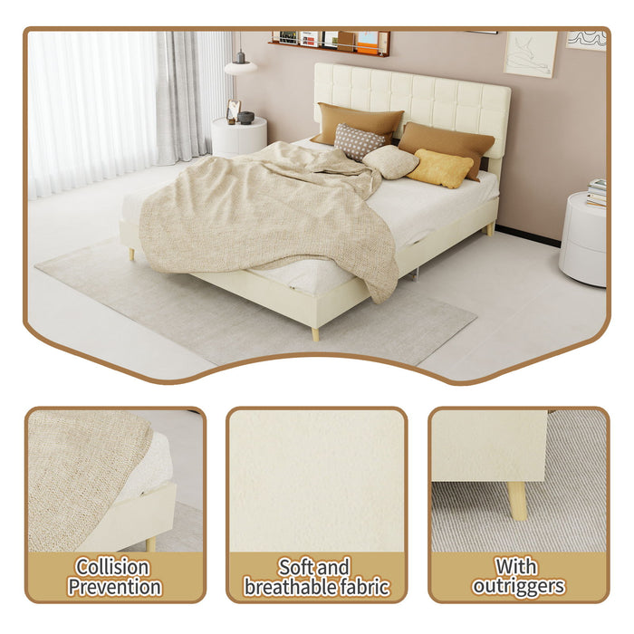 Yungan Lingge Minimalist Soft Pack Headboard Bed