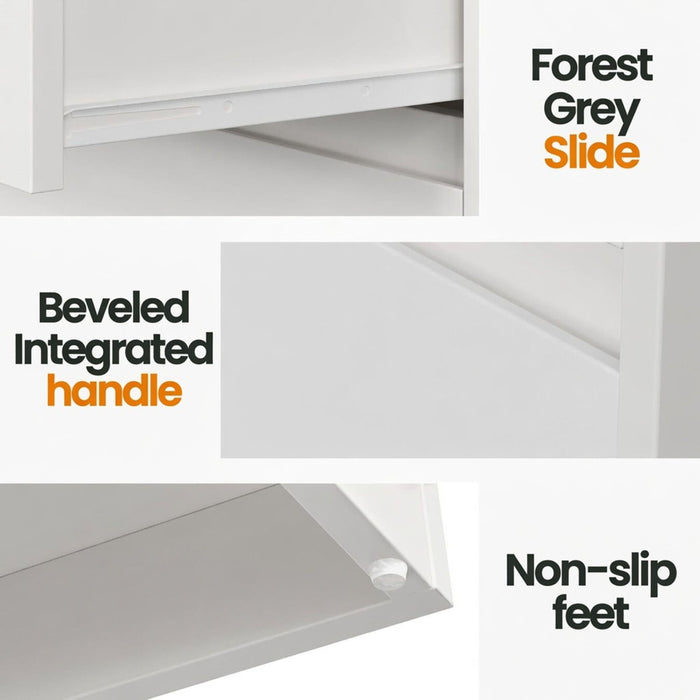 3 Drawer Nightstand, Bedroom Side Table
