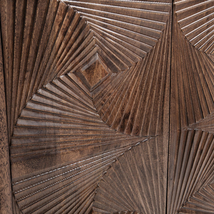 Lina - 4 Door Cabinet - Kona Brown