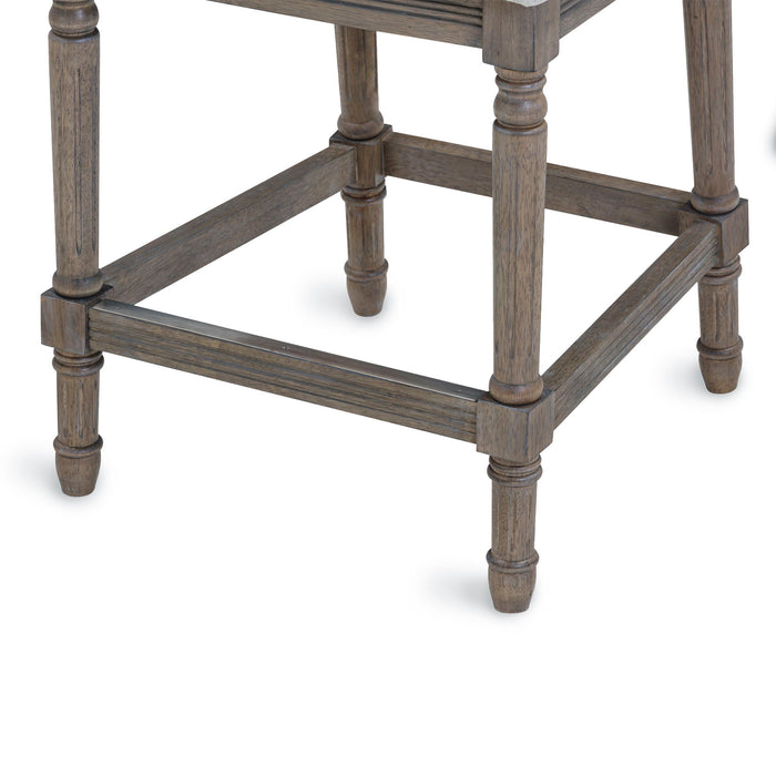 Stool With Upholstered Seat And Back