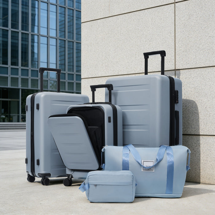 Hardside Luggage Set 5 Piece With Front Opening
