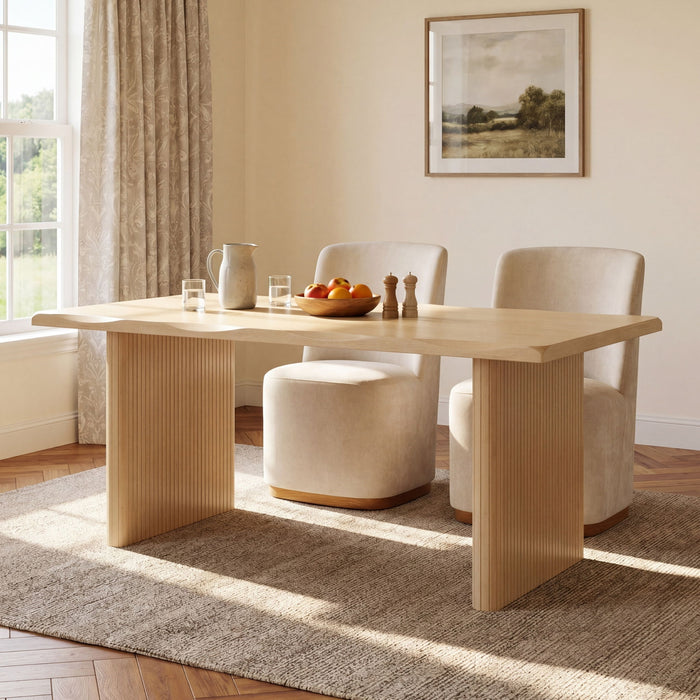 Rectangular Indoor Dining Table - Natural