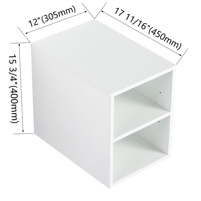 Wall Mounted Bathroom Vanity With Sink, Soft Close Doors, Cabinet & Half Door