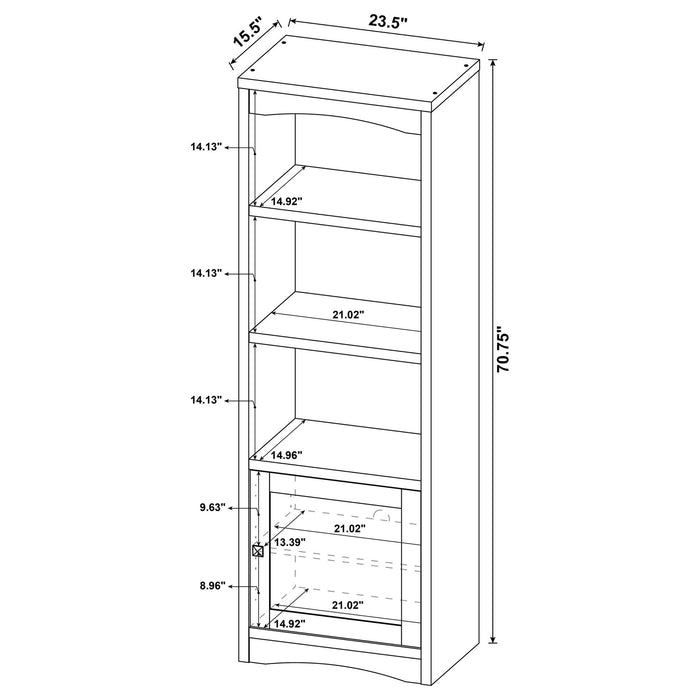 Lunetta - 3 Piece TV Stand With Media Towers - Pine Wood
