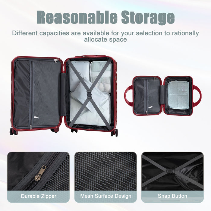 Spinner Luggage Set With Combination Lock