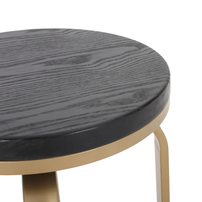 Modern Industrial Counter Stool Set With Swivel Function