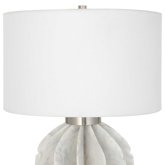 Repetition - Marble Table Lamp - White