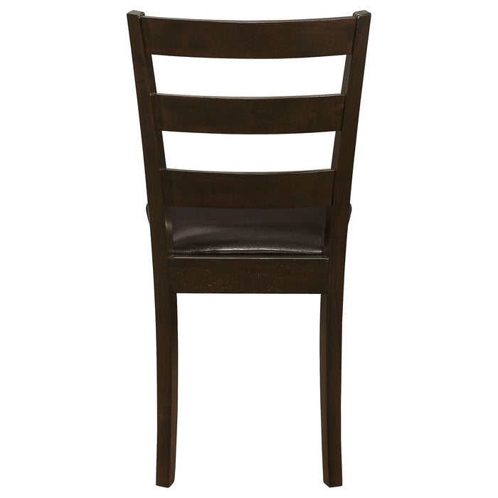 Arvin - 5 Piece Dining Set With Rectangular Table And Bench With Seats - Cappuccino