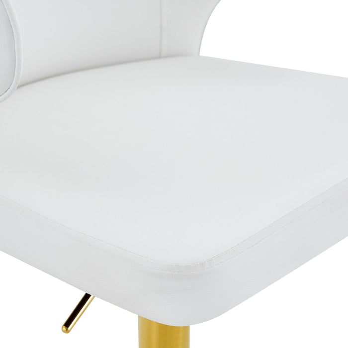 Adjustable Swivel Bar Chair With High Back Support