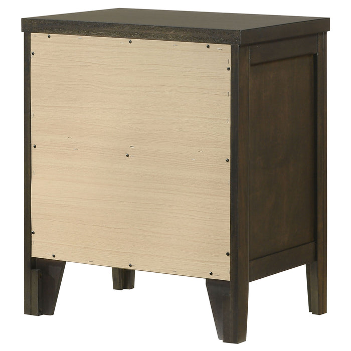 Clement - 2 Drawer Nightstand Bedside Table - Espresso