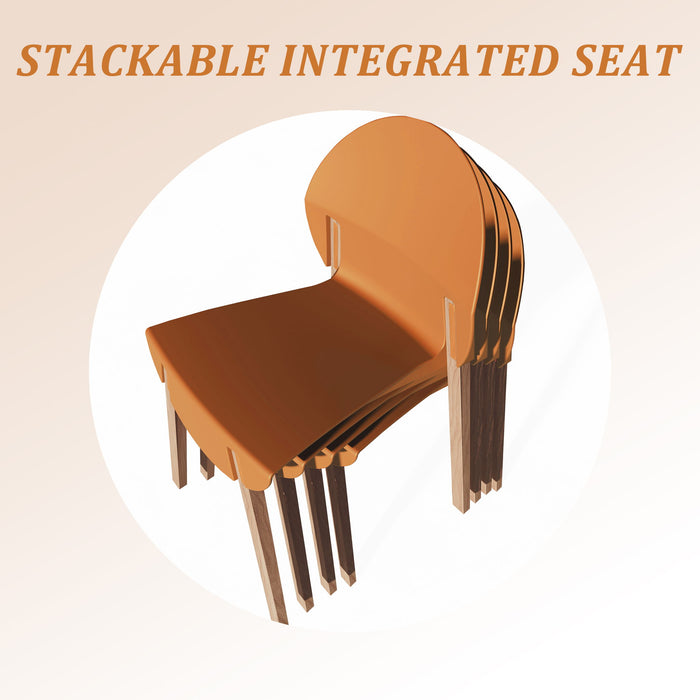 4 Piece Set Of Single Chairs With A Folding Square Table