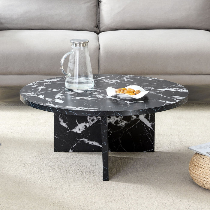 Versatile Round Coffee Table For Various Interior Styles