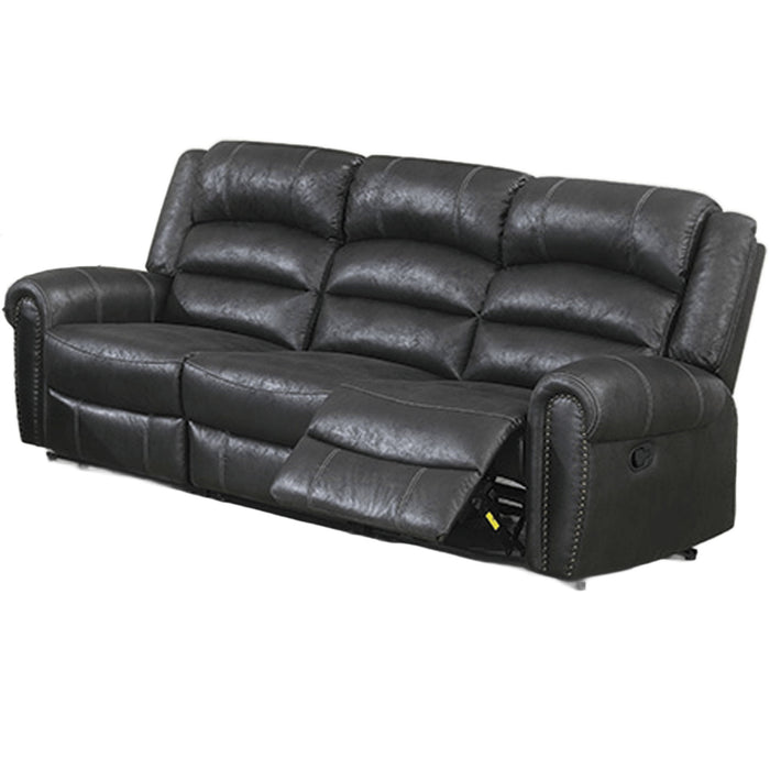 Power Reclining Sofa With Built In USB Port - Black