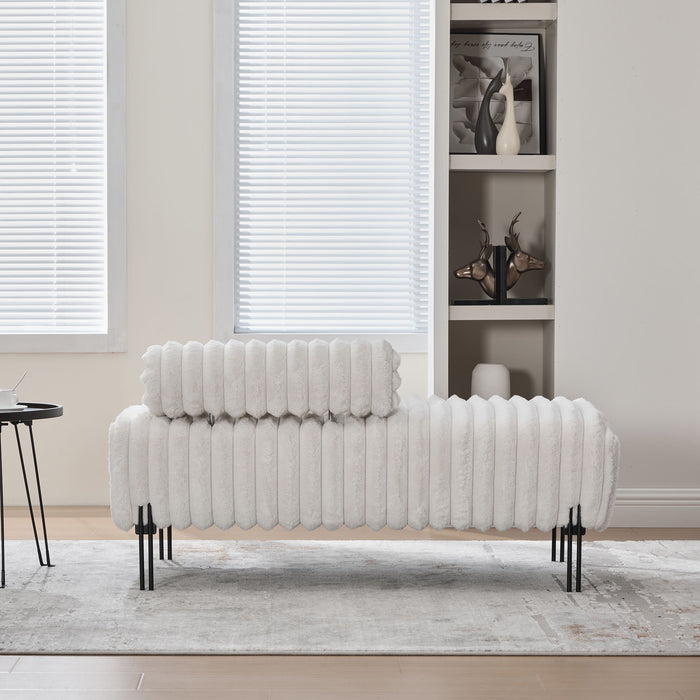 Mini Loveseat With Adjustable Backrest