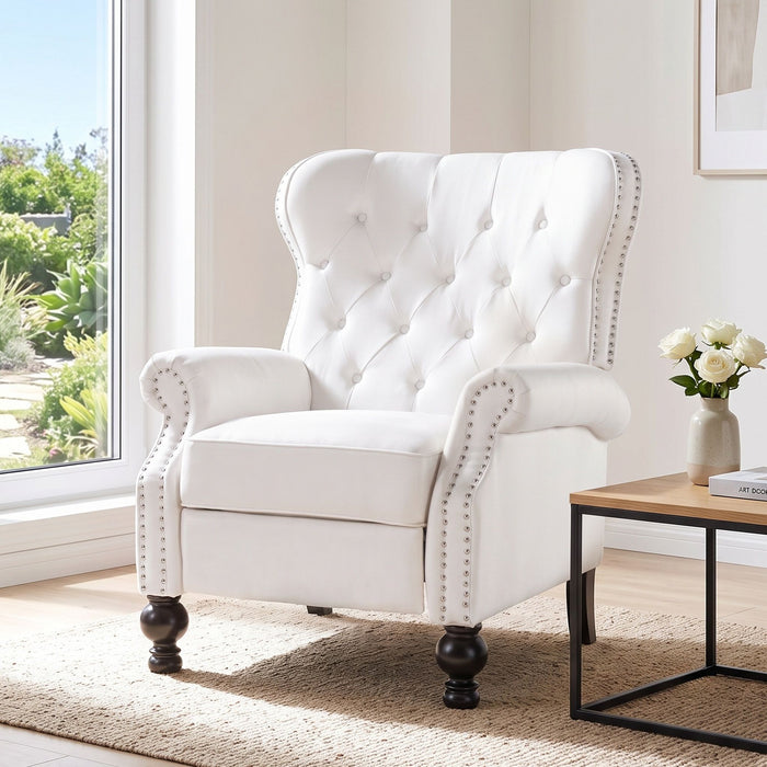 Modern Manual Push Back Recliner Chair