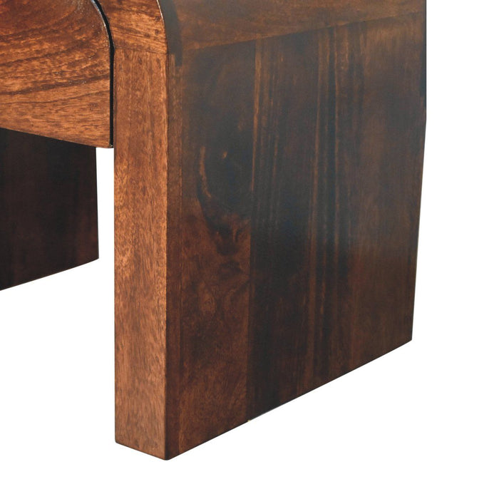 Disc Nightstand - Walnut