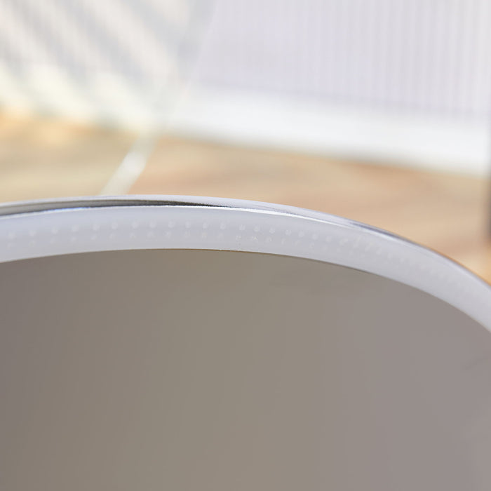 Modern Minimalist Circular Dining Table With Glass Top And Electroplated Metal Legs For Restaurants And Living Rooms - Silver / Transparent