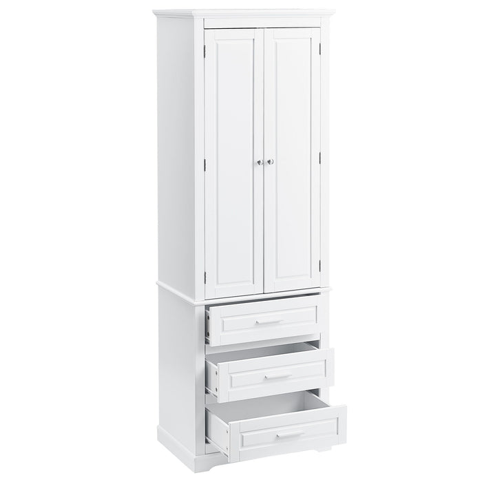 Storage Cabinet With 3 Drawers For Bathroom