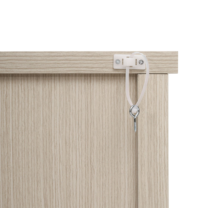 2 Door Carved Storage Cabinet With Adjustable Shelf, Accent Furniture