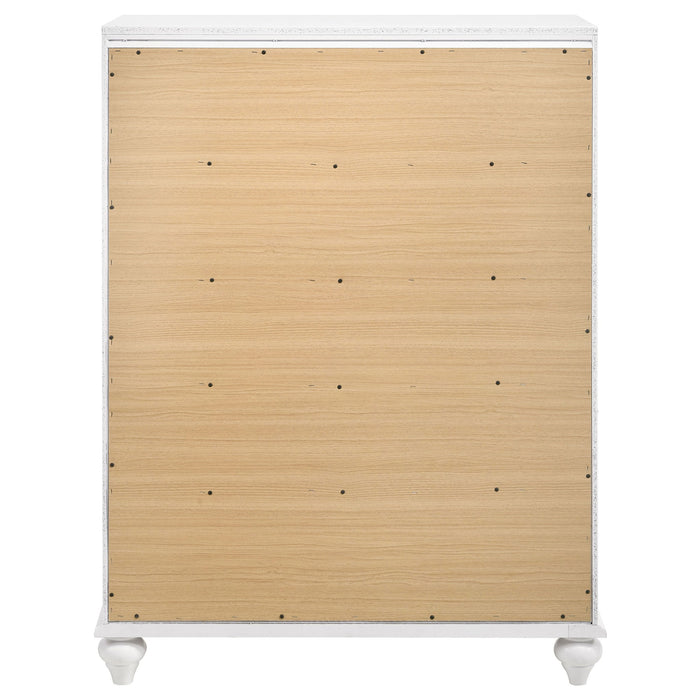 Randall - 5 Drawer Chest - White