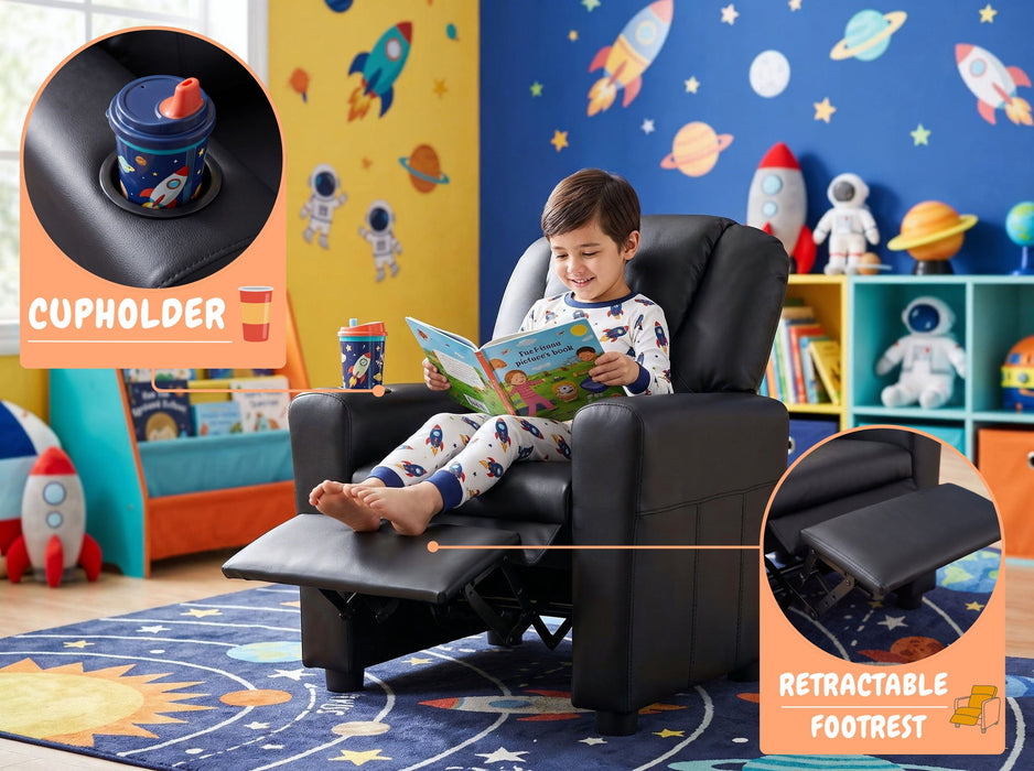 Marisa - Kids Recliner Chair With Cupholder
